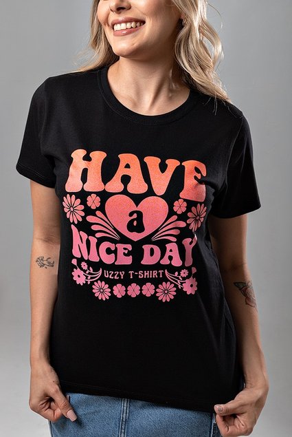 uzzy tshirt - atacado feminino - Uzzy T-shirt, Atacado De Moda Feminina